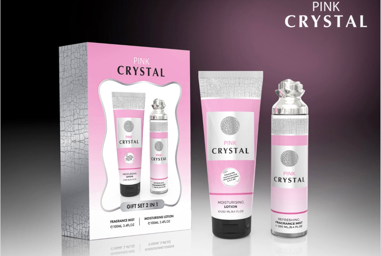 PINK CRYSTAL GIFT SET 2 EN 1