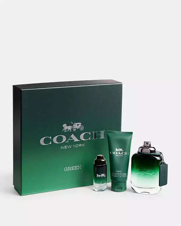 COACH GREEN SET MEN 3 PIEZAS