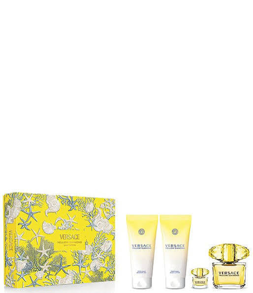 VERSACE YELLOW DIAMOND SET 4 PIEZAS