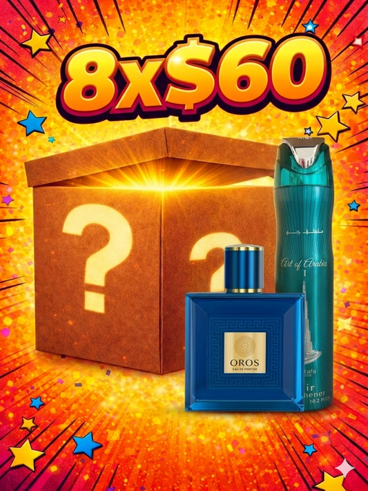 8x$60 MEN 4 PERFUMES + 4 ROOM SPRAY