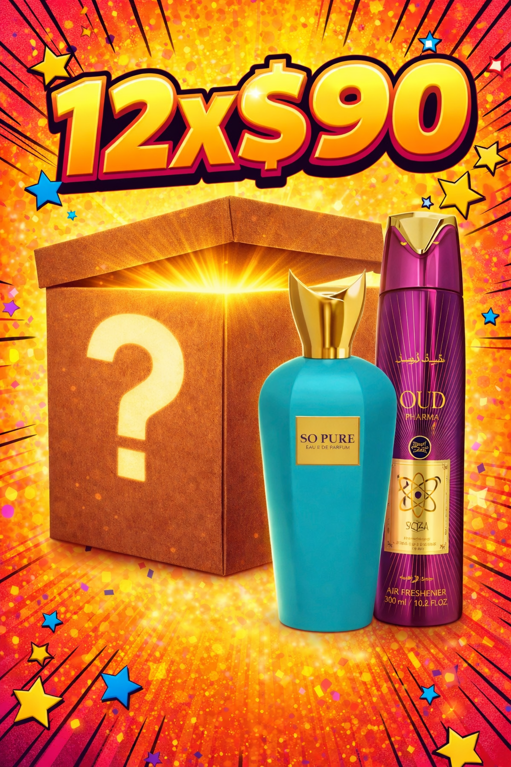 12x$90 6 PERFUMES +6 ROOM SPRAY