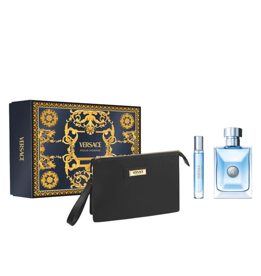 VERSACE POUR HOMME GIFT SET EDT 100ML + 10 ML