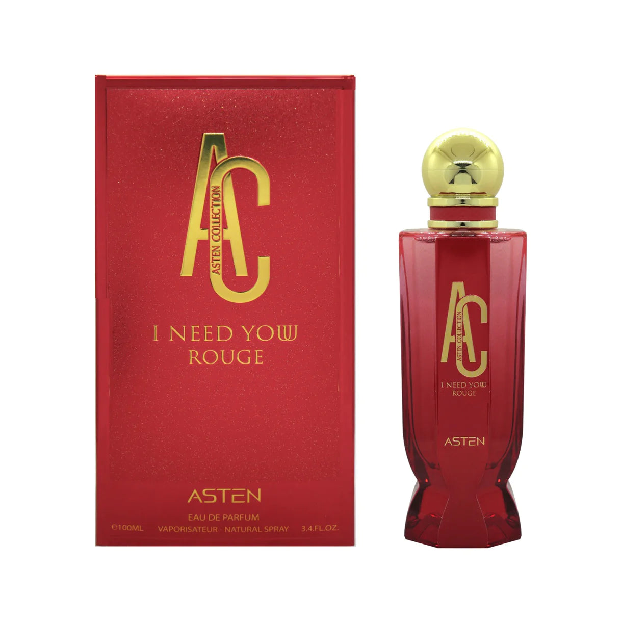I Need You Rouge EDP - 100Ml (3.4Oz) By Asten