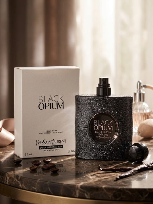 BLACK OPIUM YSL EDP EXTREME 90ML TESTER(CAJA BLANCA)